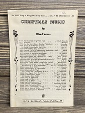 Vintage Sheet Music Song Of Mary Oscar Overby 1942