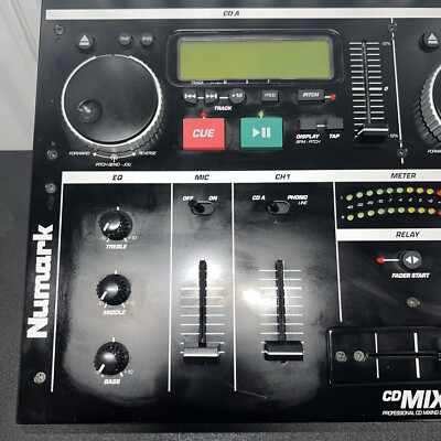 NUMARK CD MIX 1 DJ 2-DISC CD PLAYER/MIXER AS-IS READ