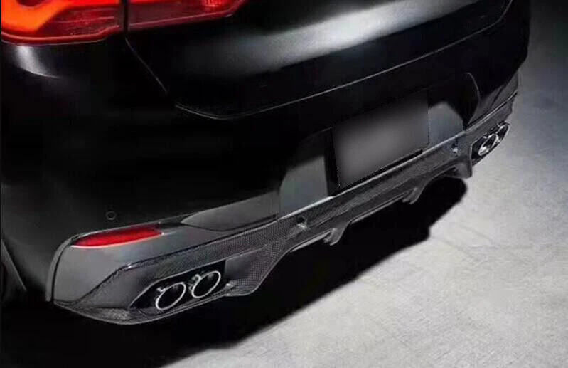 Kit de carrocería de alerón difusor parachoques trasero de fibra de carbono seco para BMW X2 F39 2018-2021 Foto 2 de 4