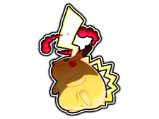 Pikachu Gigantamax Waterproof Vinyl Sticker Decal Die-Cut