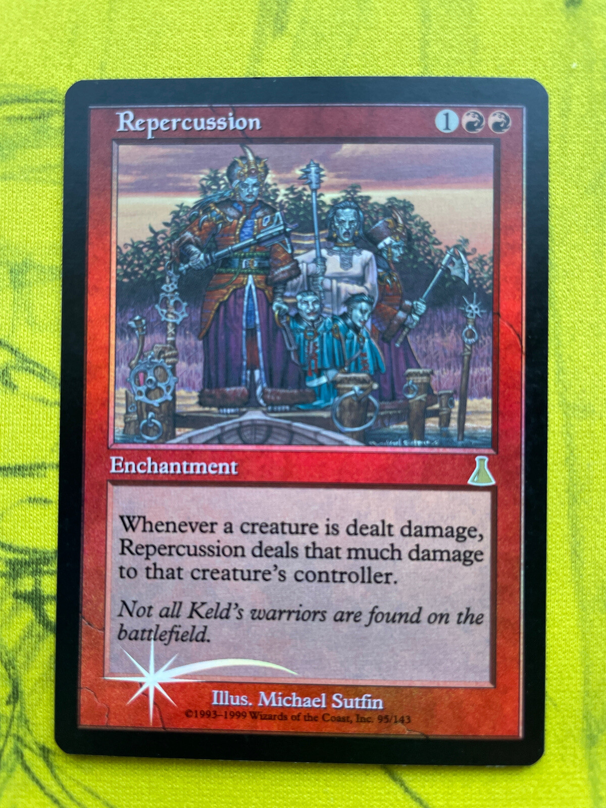 X1 Repercussion FOIL Urza’s Destiny MTG NM