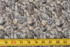 By 1/2 Yd, Packed Brown & Tan Stones Quilt Cotton, Fields Fabrics, P6491