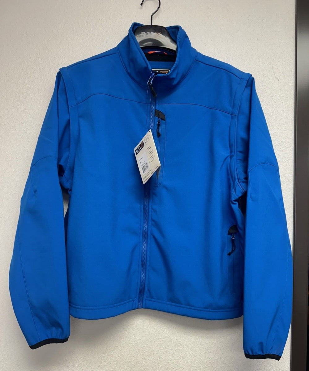 Tactical 48167 Men's Valiant Softshell Patrol Duty Jacket, Royal Blue  LARGE