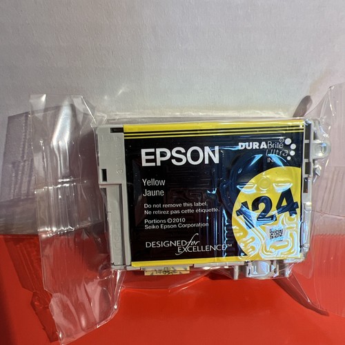 Original Epson gelb 124 Tintenpatrone DuraBrite Ultra Tinte, neu versiegelt ohne Karton - Bild 4 von 5