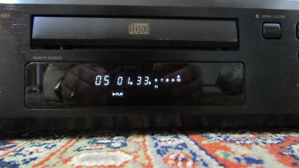 DENON DCD-685 Lettore CD, Pitch control, colore nero satinato (USATO) - Immagine 4 di 4