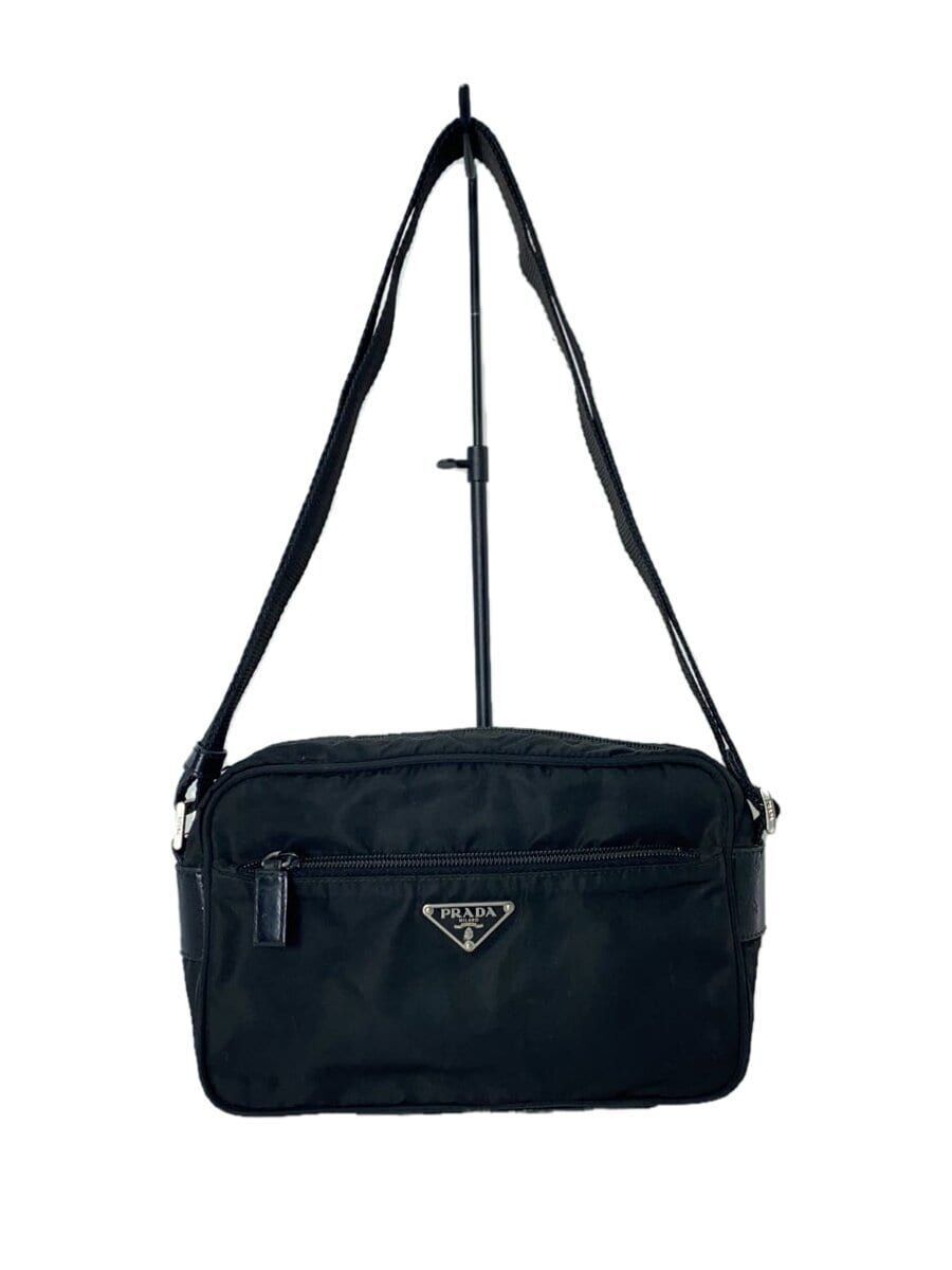 PRADA Shoulder Bag Nylon Black Solid Used | eBay