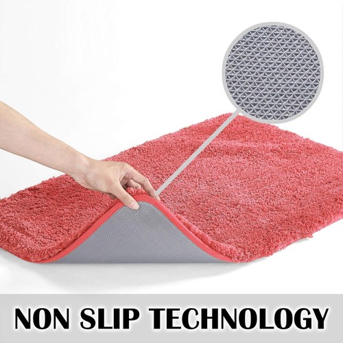 Non Slip Bath Mat (16 x 24, Blue) - Water Absorbent Soft Microfiber Rug, Machine - Picture 59 of 194
