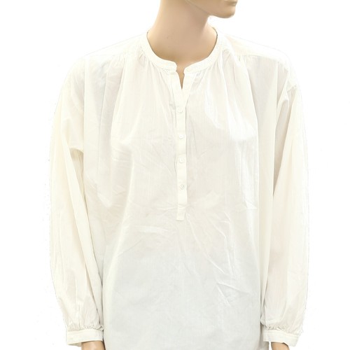 Nili Lotan Neville Blouse Top Pullover Striped Cotton Long Sleeve XS/S 272857 - Picture 7 of 9