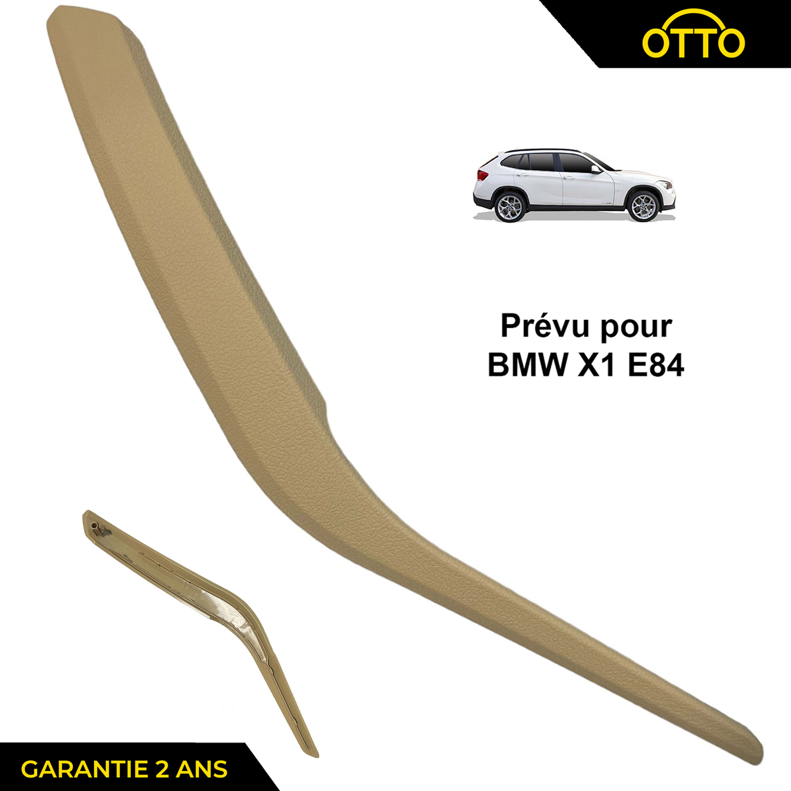 Garniture de porte BMW X1 en ABS renforcé beige haute finition