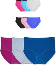 Fruit of the Loom Women's Breathable Low Rise Brief Panties