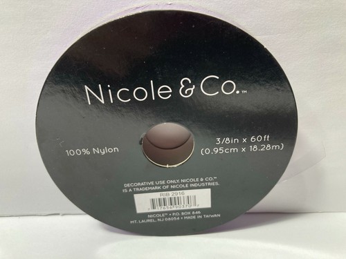 Transparentes Organzaband lila 3/8" x 60' Nicole & Co. Nylon (1) Rolle - Bild 10 von 12
