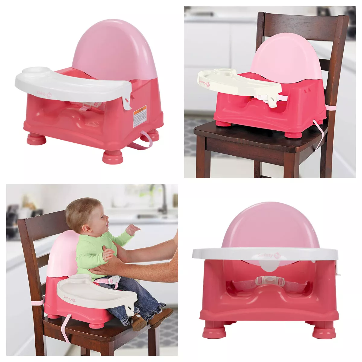 Safety 1st Easy Care Swing Tray Feeding Booster Baby Toddler Chair