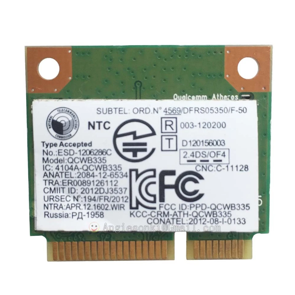 Lenovo IdeaPad S510p Wireless LAN Card QCWB335 wifi+BT4.0 WCBN612AH-L6 half pice - Image 2 of 4