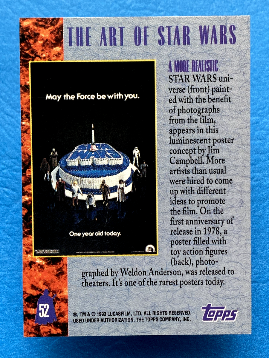 1993 Topps Star Wars Galaxy Series 1 The Art of Star Wars #52 | eBay