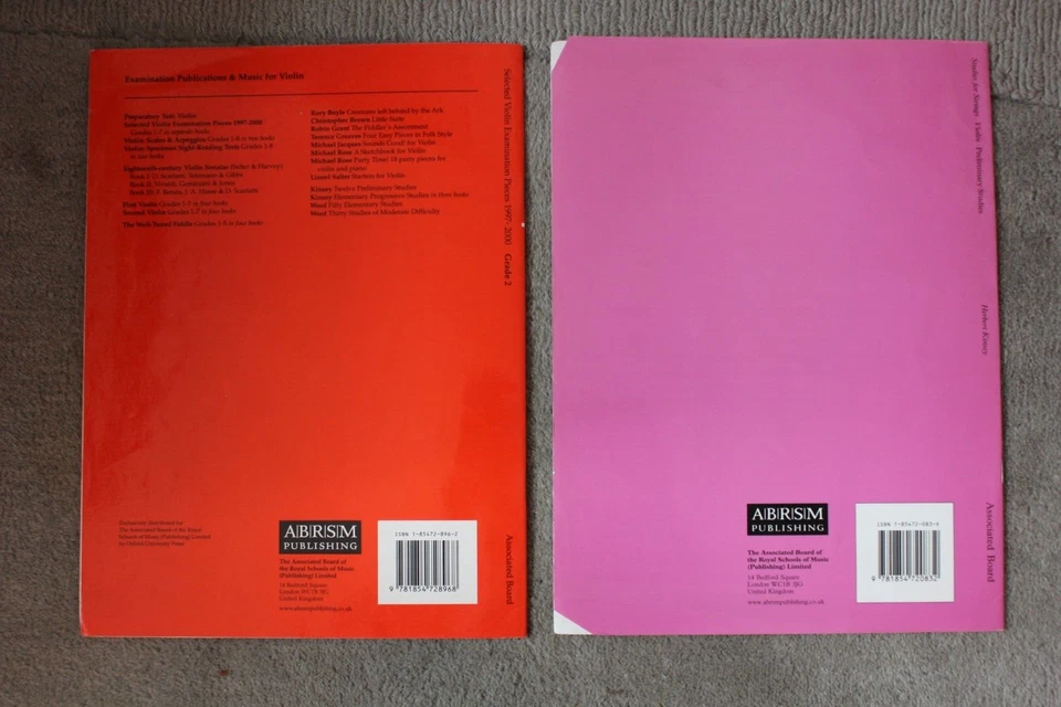 Violin Exam Pieces Lot Preliminary Studies Music Books - Image 2 of 4