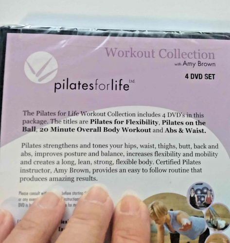 New Pilates for Life Workout Collection 4 DVD Set w/Amy Brown Exercise Fitness - Picture 4 of 5