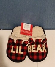 Dearfoams Limited Edition Unisex Kids Memory Foam Slippers "Lil Bear" Size 7 /8