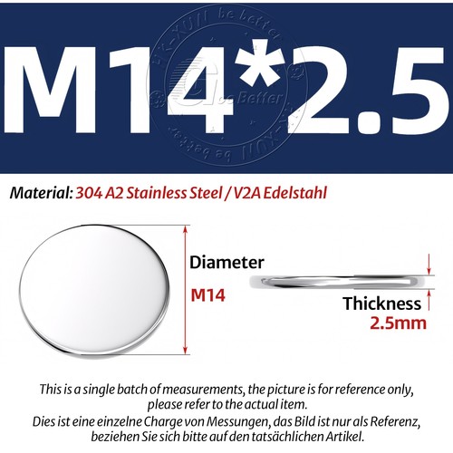 1mm - 5mm Thick A2 STAINLESS STEEL Blank DISCS Ø 6mm - 80mm Metal Flat Circle - Picture 62 of 230