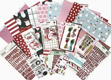 Crate Paper (Hey Santa) Paper & Embellishments.- Save 65%  [Set B]