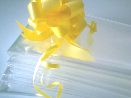 💜BABY Cellophane Hamper Bag & Bows Baby Pram Wrapping Birthday Christmas Gifts - Picture 49 of 98