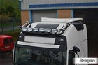 Roof Spot Light Bar For Volvo FH4 Globetrotter XL BLACK Stainless Steel Truck