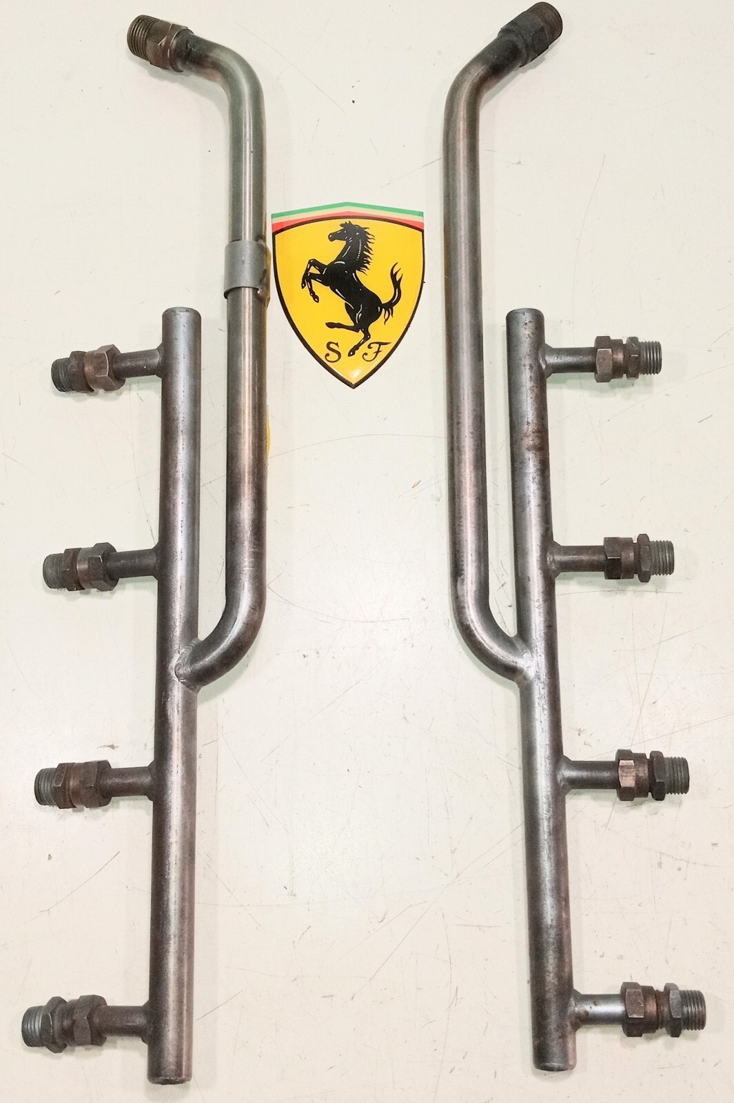 Ferrari 328 Exhaust Smog Pump Air Injection Manifold Pipes_Mondial_121808_121783