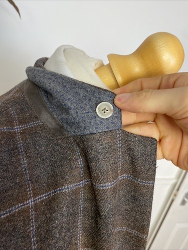 HACKETT Robert Noble (40R) Brown TWEED Windowpane Modern Sport Coat Jacke - Bild 9 von 16