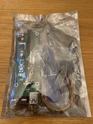 6x eenheden Ethereum PCI-E PCIe 1x naar 16x aangedreven USB3