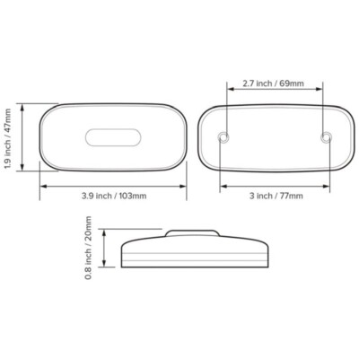 Luces Para Trailas O Remolque 10x 3.9" Amber Side LED Marker Lights Car Truck Trailer Clearance Trailer Marker Lights - Foto 9