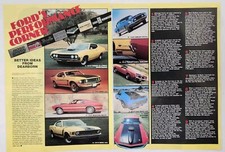 1969 1970 Ford Mustang Boss 302 429 Mach 1 Shelby Torino Gt Two Page Print Ad