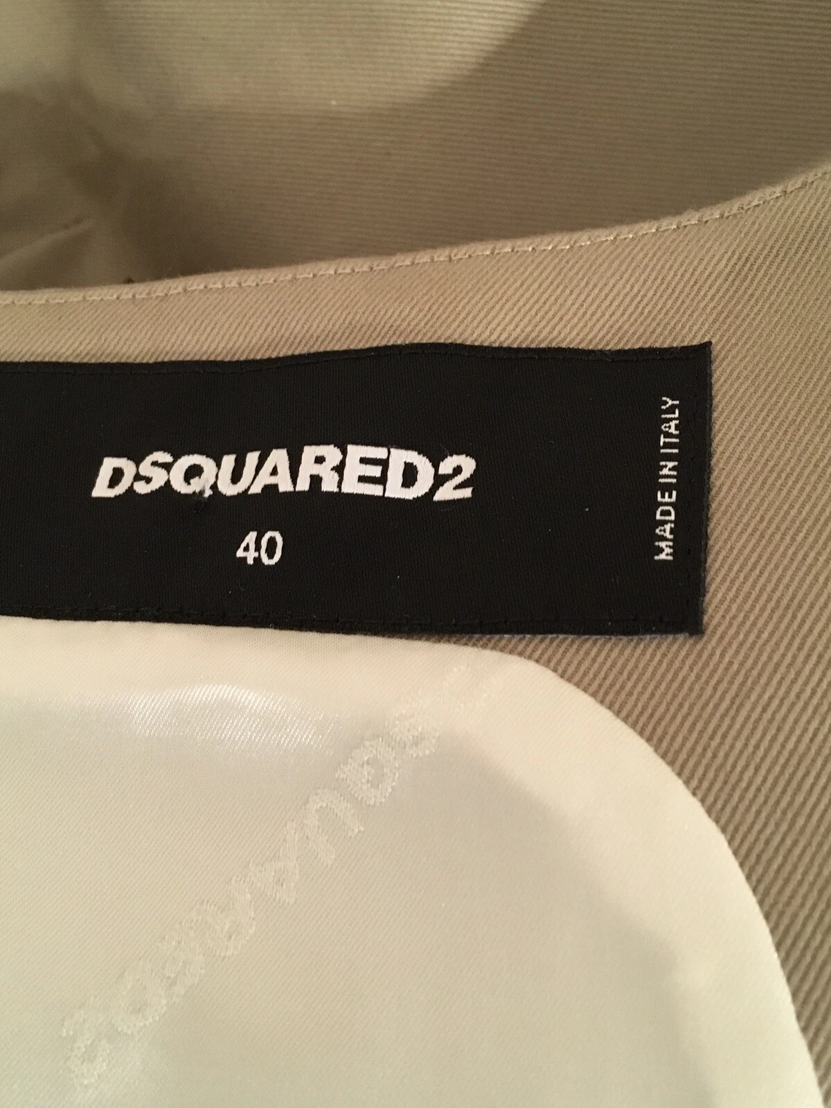 GUAINA MARRONE CHIARO DONNA DSQUARED2 NUOVA CON ETICHETTE CON GIOIELLI IN VITA TAGLIA 40 US 4 STUNNING