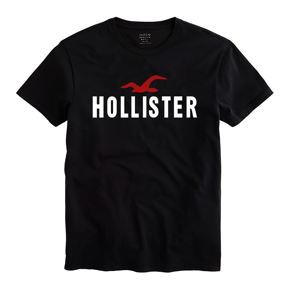 T-shirt Hollister Men Unisex Black Shirt Size S-5XL UK