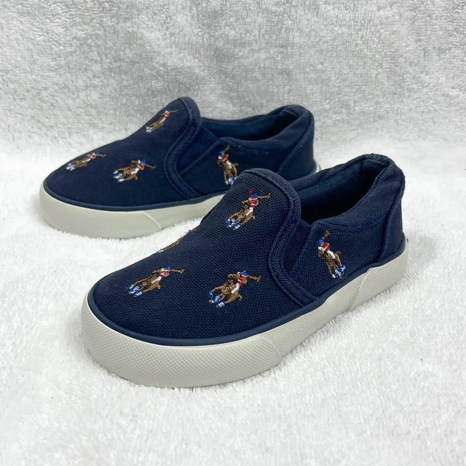 Polo Ralph Lauren Bal Harbour Repetición Multi Pony Informal Tenis Niño Pequeño 7 Foto 2 de 4