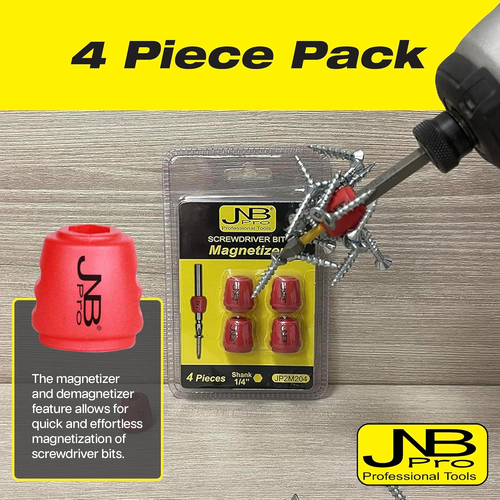 4 Pcs Magnetic Screwdriver Bit Holder Ring 1/4" Hex Magnet Drill DIY Woodworking - Picture 4 of 6