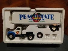 FIRST GEAR MODEL B-61 MACK 1:34TH PEACHSTATE MOTORSPORTS TRACTOR & TRAILER 