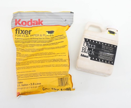 Ultra Black (Edwal) B&W Print Developer and Kodak Fixer - AS IS | eBay