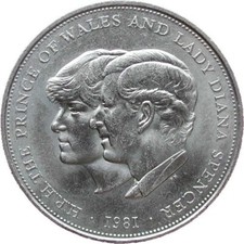 1981 Charles & Diana Wedding Commemorative  COIN HUNT CROWN MINT UNCIRCULATED BU