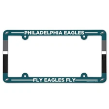PHILADELPHIA EAGLES ~ (1) NFL License Plate Frame Cover Holder Plastic ~ NEW!