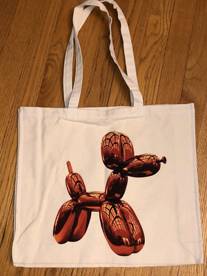 Christie s Auctions I LOVE JEFF KOONS' Balloon Dog Orange Graphic Bag Tote NIP