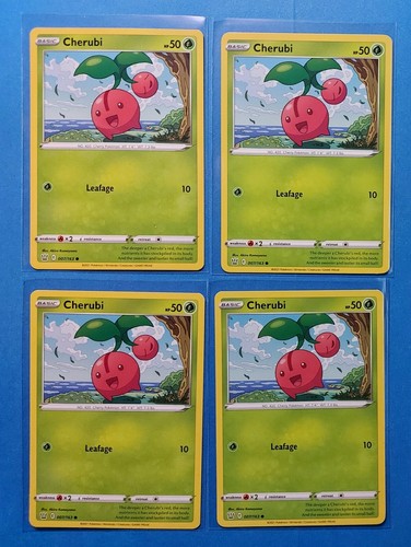 4x Cherubi 007/163 Pokemon card Battle Styles common NM - 第 1/1 張圖片