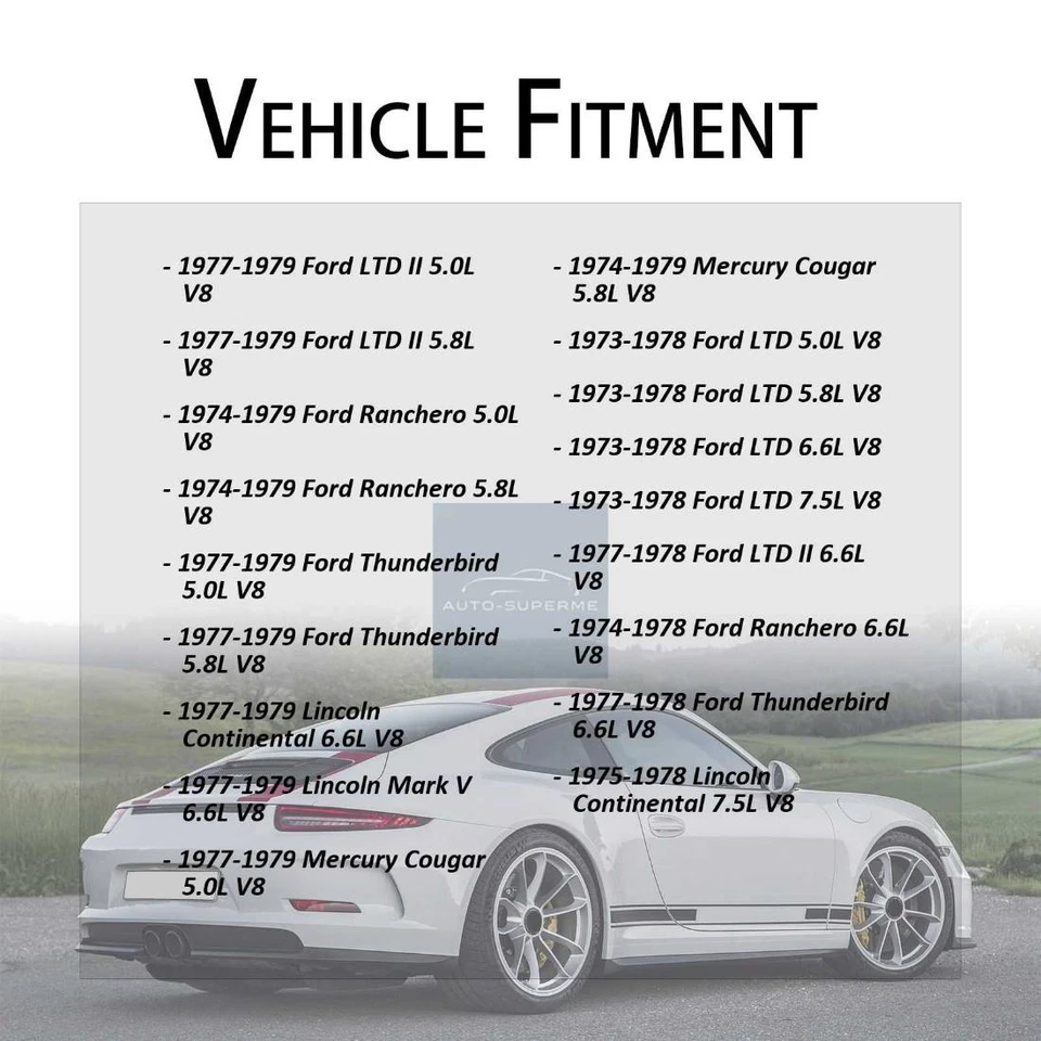 Para Mercury Marquis 5,8 L 1978 4x Mevotech Extremo de varilla de dirección delantera interior exterior Foto 2 de 4