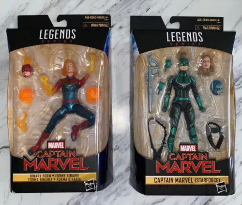 Marvel Legends Capitana Marvel Minn-Erva y Binario - NUEVO Y SELLADO DE FÁBRICA