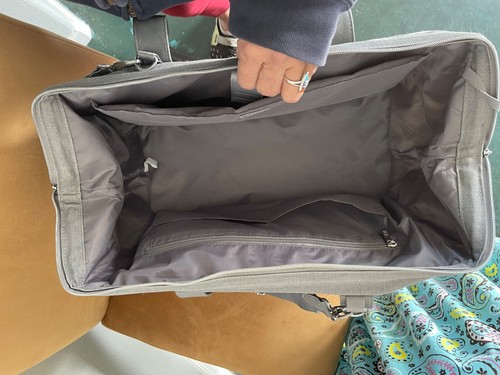 BEIS Weekend Bag Brand New Grey TRAVEL CARRY ON TOTE DUFFLE - 第 16/17 張圖片