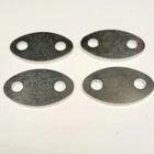 Norton Dominator and Commando stainless steel rocker spindle cover plates x4