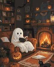 Ghost Paint By Numbers For Adults Beginners DIY Oil Painting Art 16x20 In