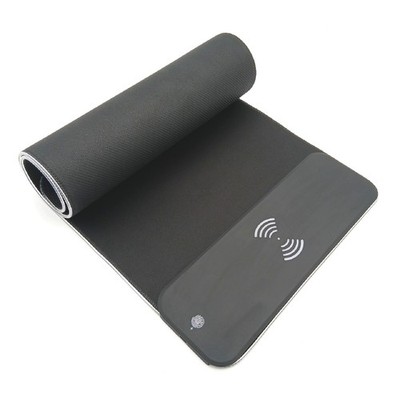 Qumox Mauspad XXL Gaming Zubehör Wireless Charger 15W 10 LED Modi Beleuchtung