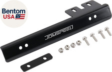Black Front Bumper License Plate Mount Bracket Relocator Holder Bar