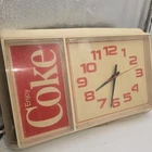 Vintage Original Electric 1970-80's Coca Cola Coke Advertising Clock WORKS
