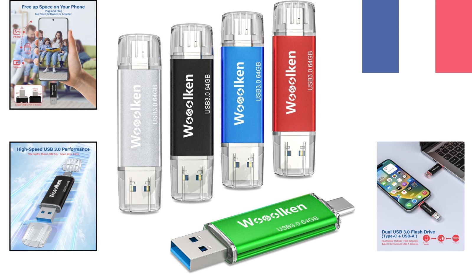 Clé USB C 64Go OTG Métal : Libérez l'Espace de votre Smartphone Android - 2