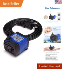 80 GPH Submersible Fountain Pump - Perfect for Small Aquariums and Hydroponics